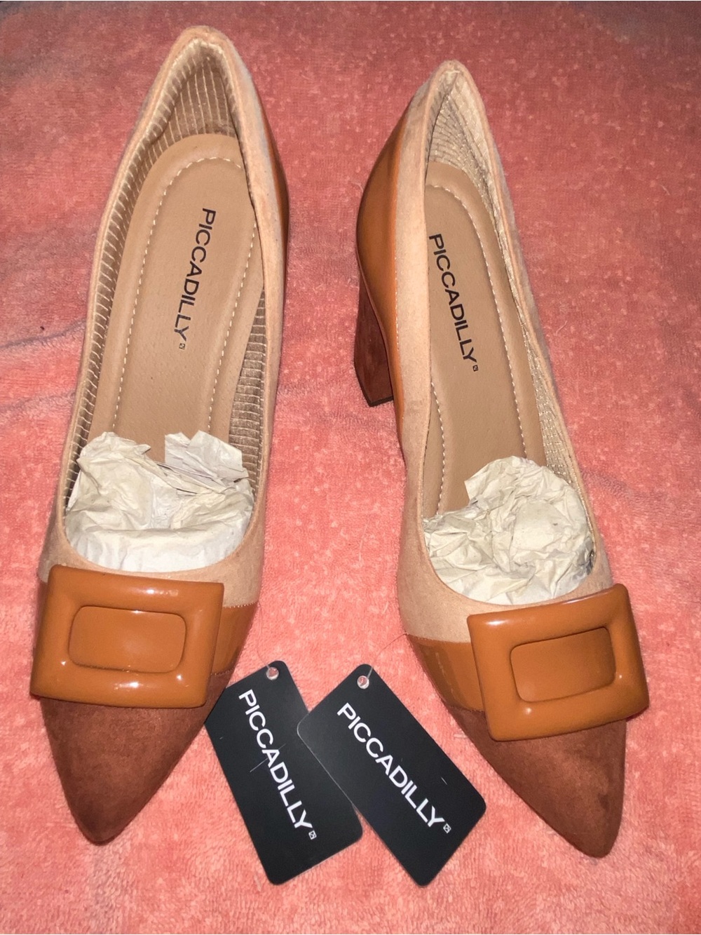 1 pair Brazilian Leather 3” heals